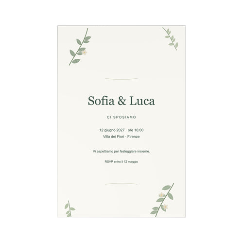 Essenziale Botanico — Printify front preview with example wording